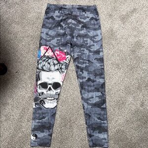 Women’s  Camouflage Skull Print Leggings